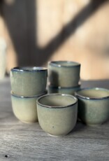 Mica decorations Eierdopje Tabo - 6 stuks -  beige