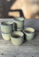 Mica decorations Eierdopje Tabo - 6 stuks -  beige