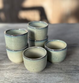 Mica decorations Eierdopje Tabo - 6 stuks - beige