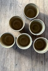 Mica decorations Eierdopje Tabo - 6 stuks -  beige