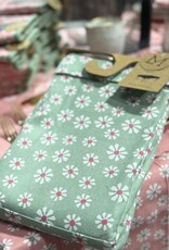 Linen & More Tafellaken  'Daisy Flowers' - groen