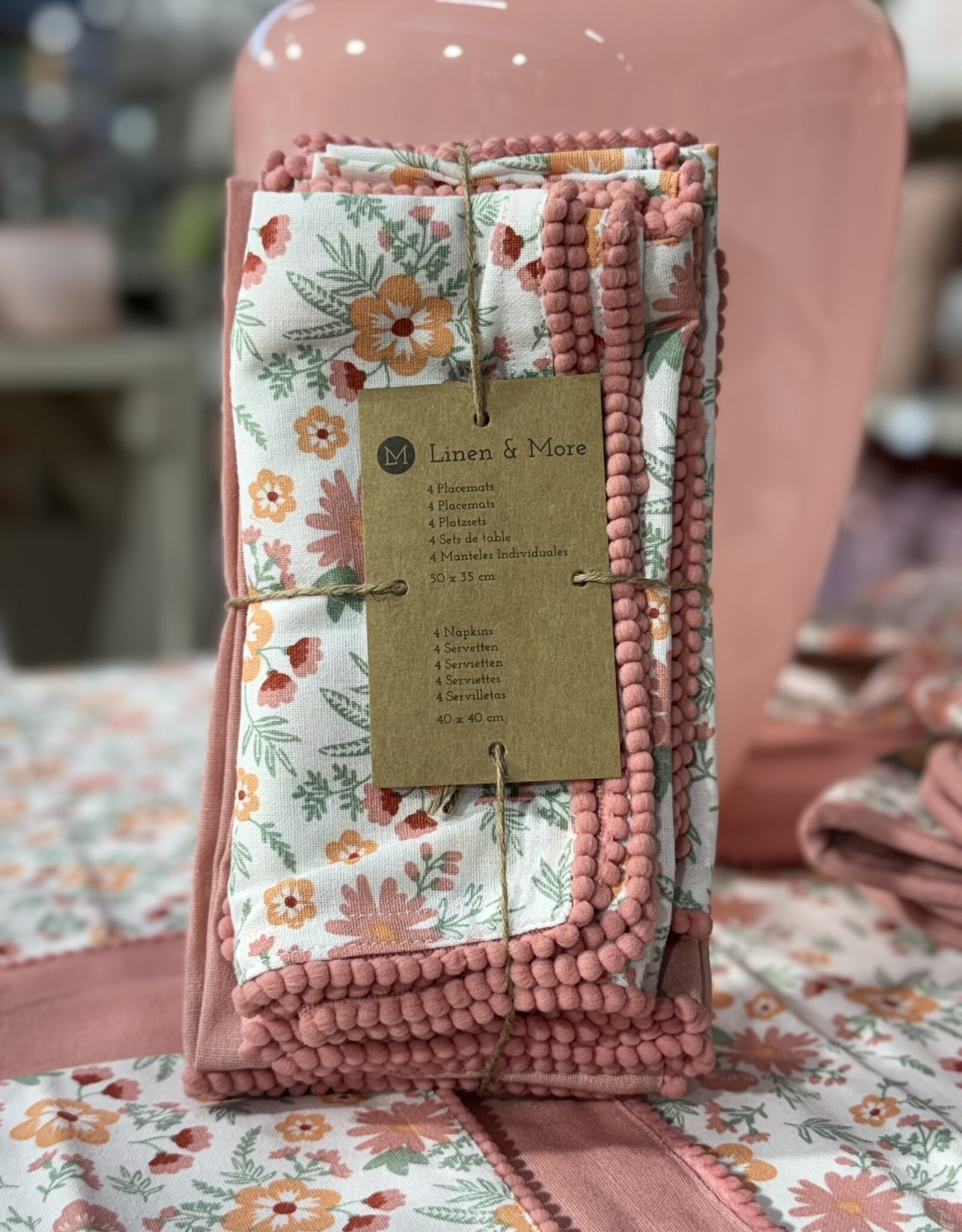 Linen & More Placemat en servet - set 8 delig