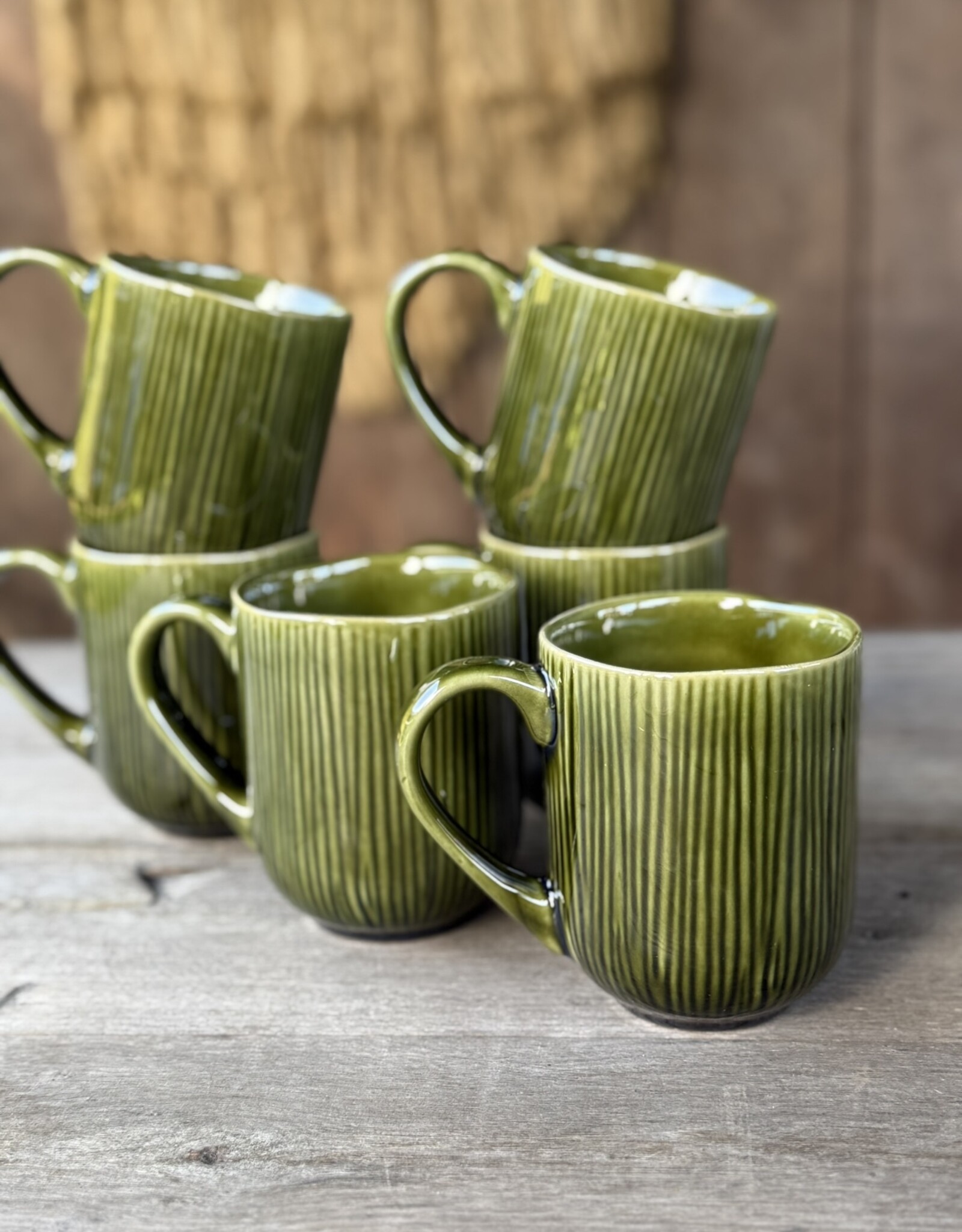 Mica decorations Mok met oor Nusa large - set van 6