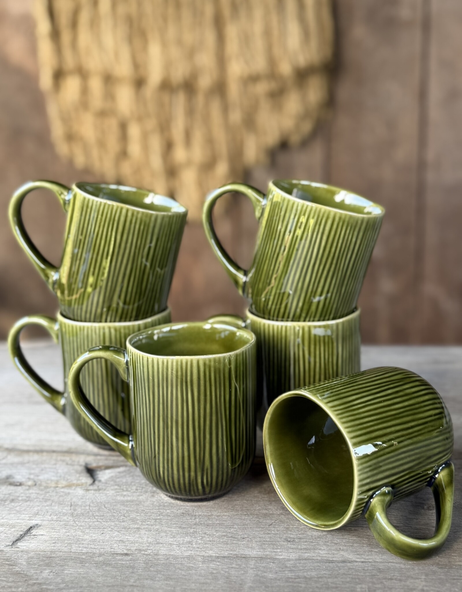 Mica decorations Mok met oor Nusa large - set van 6