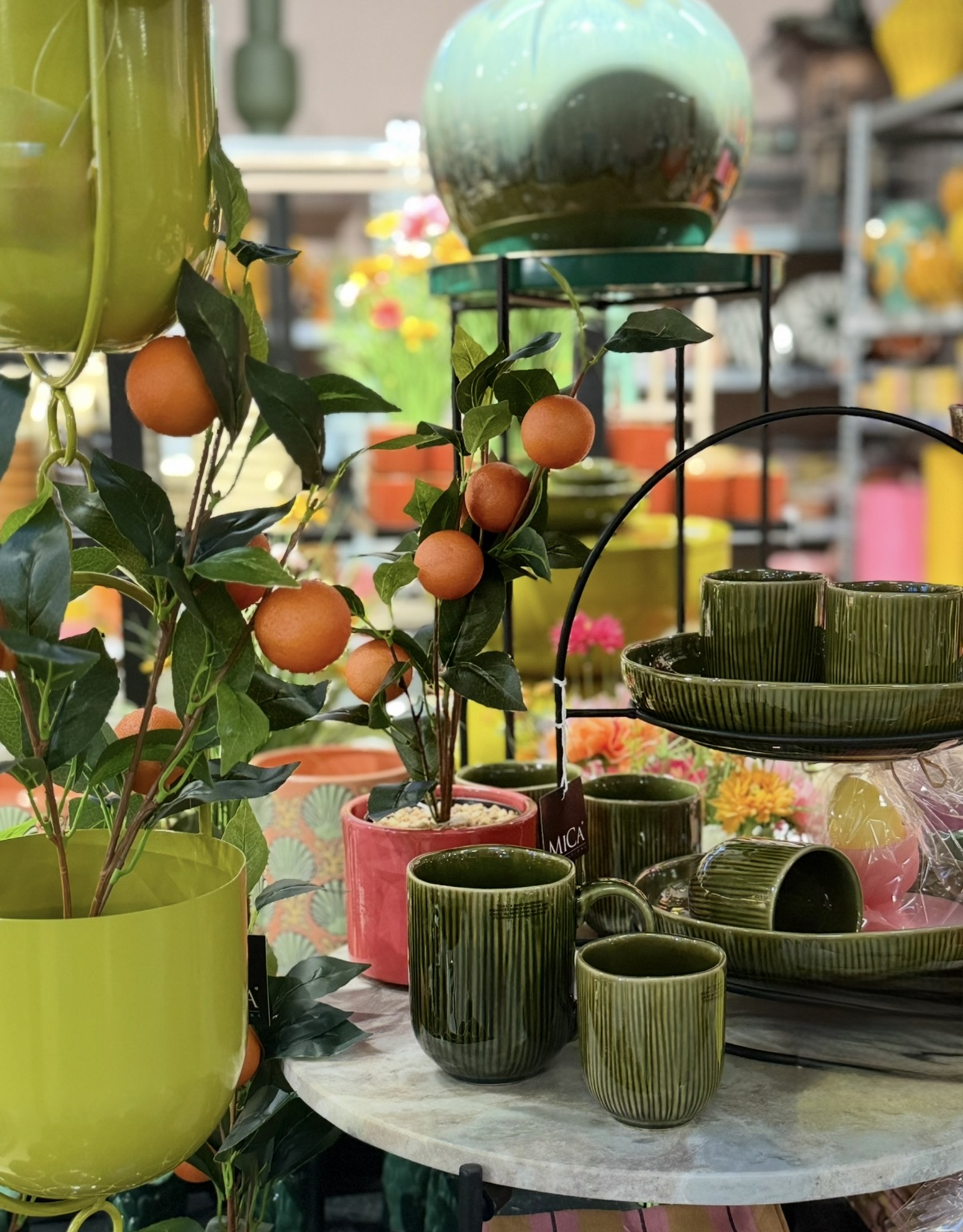 Mica decorations Koffiebeker Nusa - set van 6