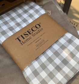 Tafellaken - tafelkleed Gingham taupe