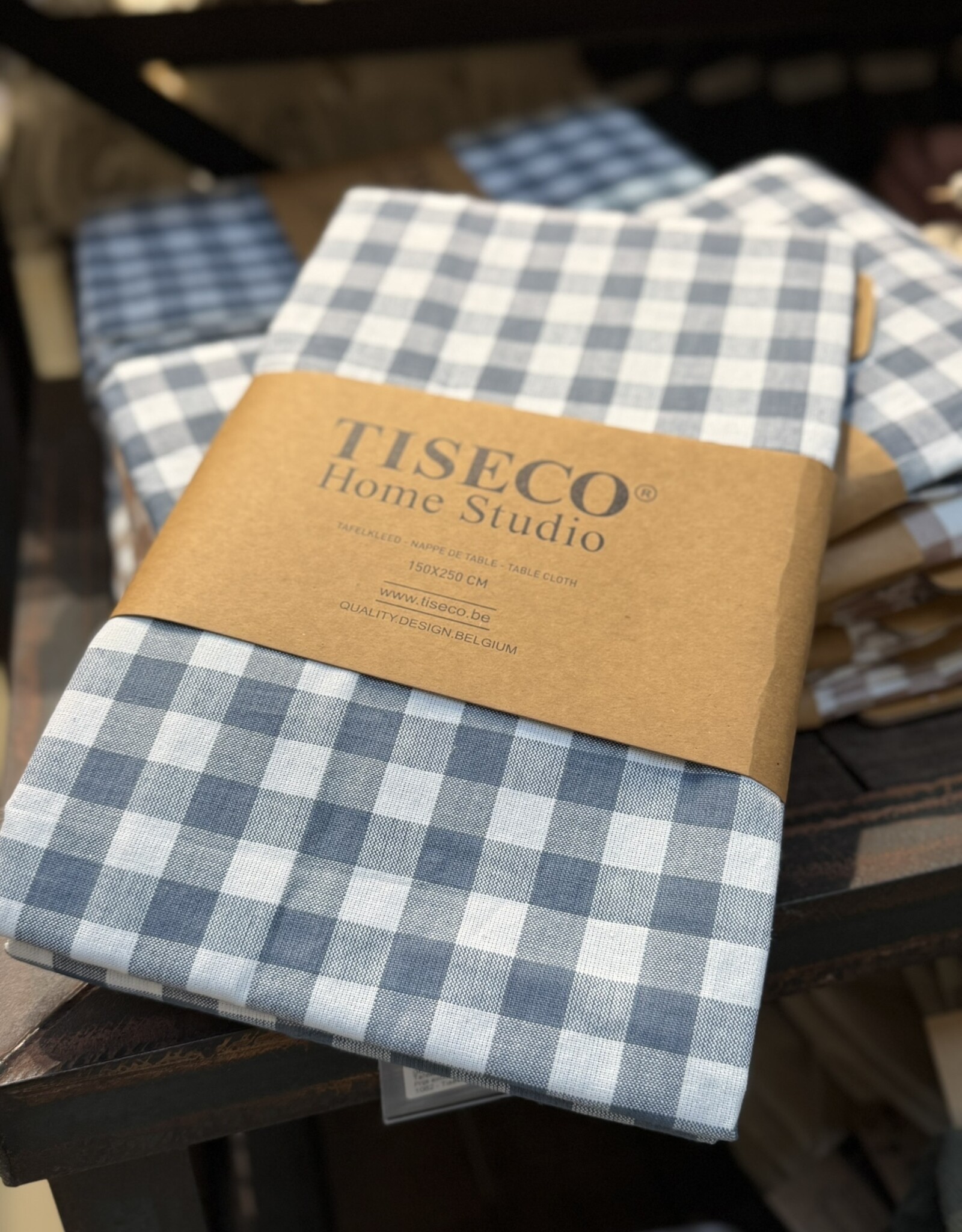 Tafellaken - tafelkleed Gingham blauw