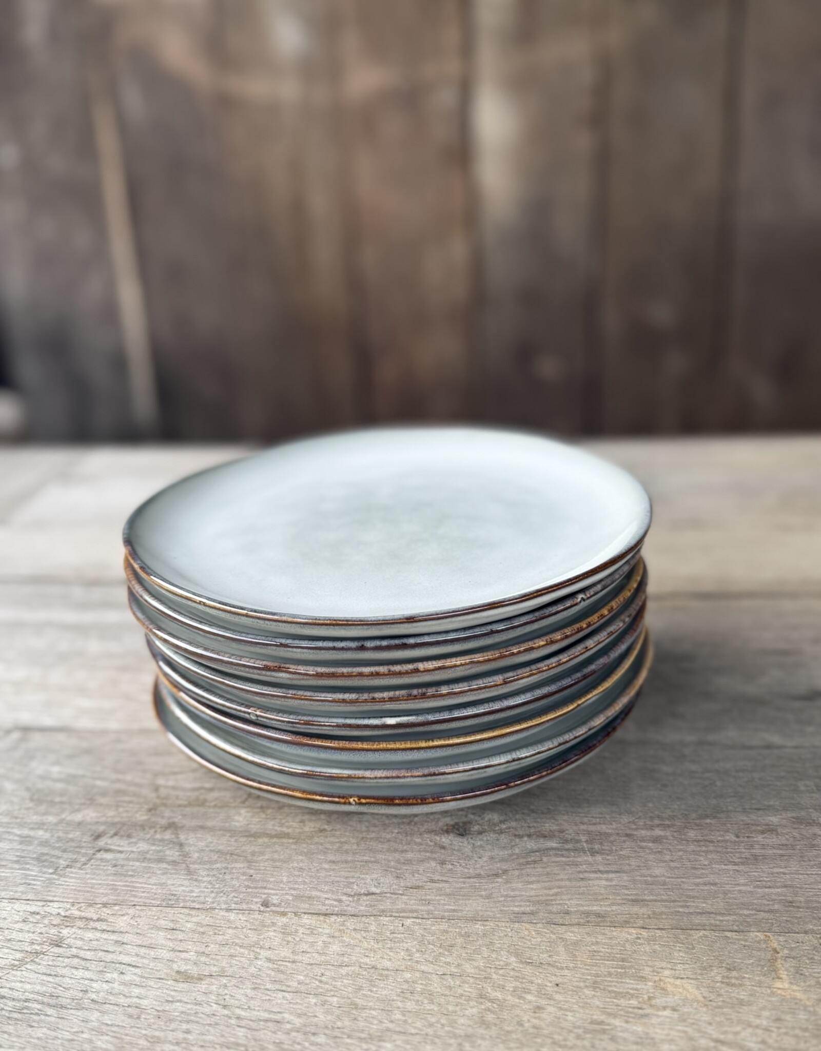 Mica decorations Ontbijtbord  Tabo - set van  6 - grijs