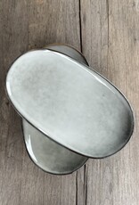 Mica decorations Ovale schaal Tabo - grijs
