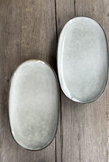Mica decorations Ovale schaal Tabo - grijs