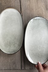 Mica decorations Ovale schaal Tabo - grijs