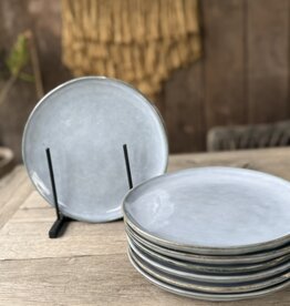 Lavandoux Ontbijtbord blauw - set van 8 - blauw