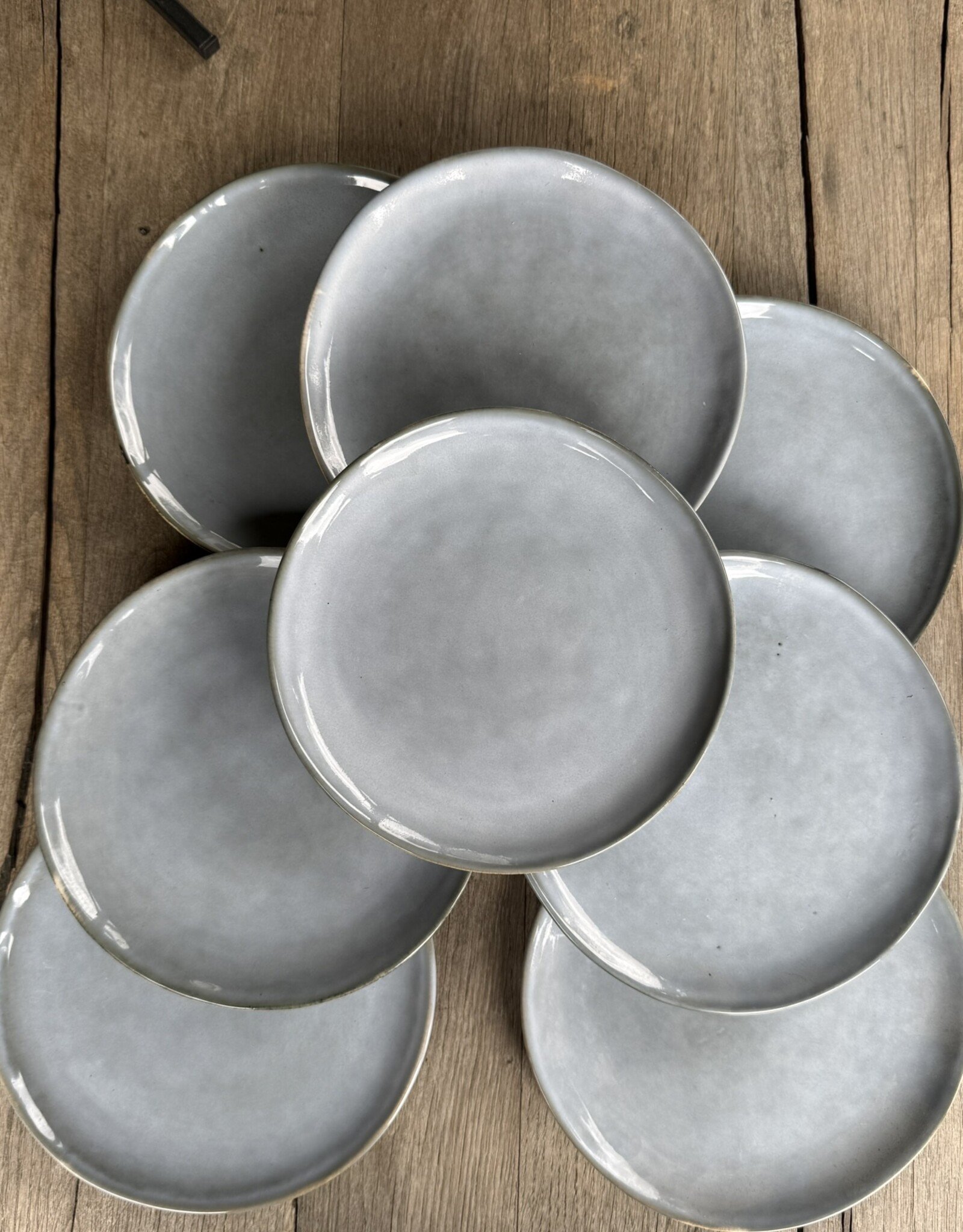 Lavandoux Ontbijtbord blauw - set van 8 - blauw