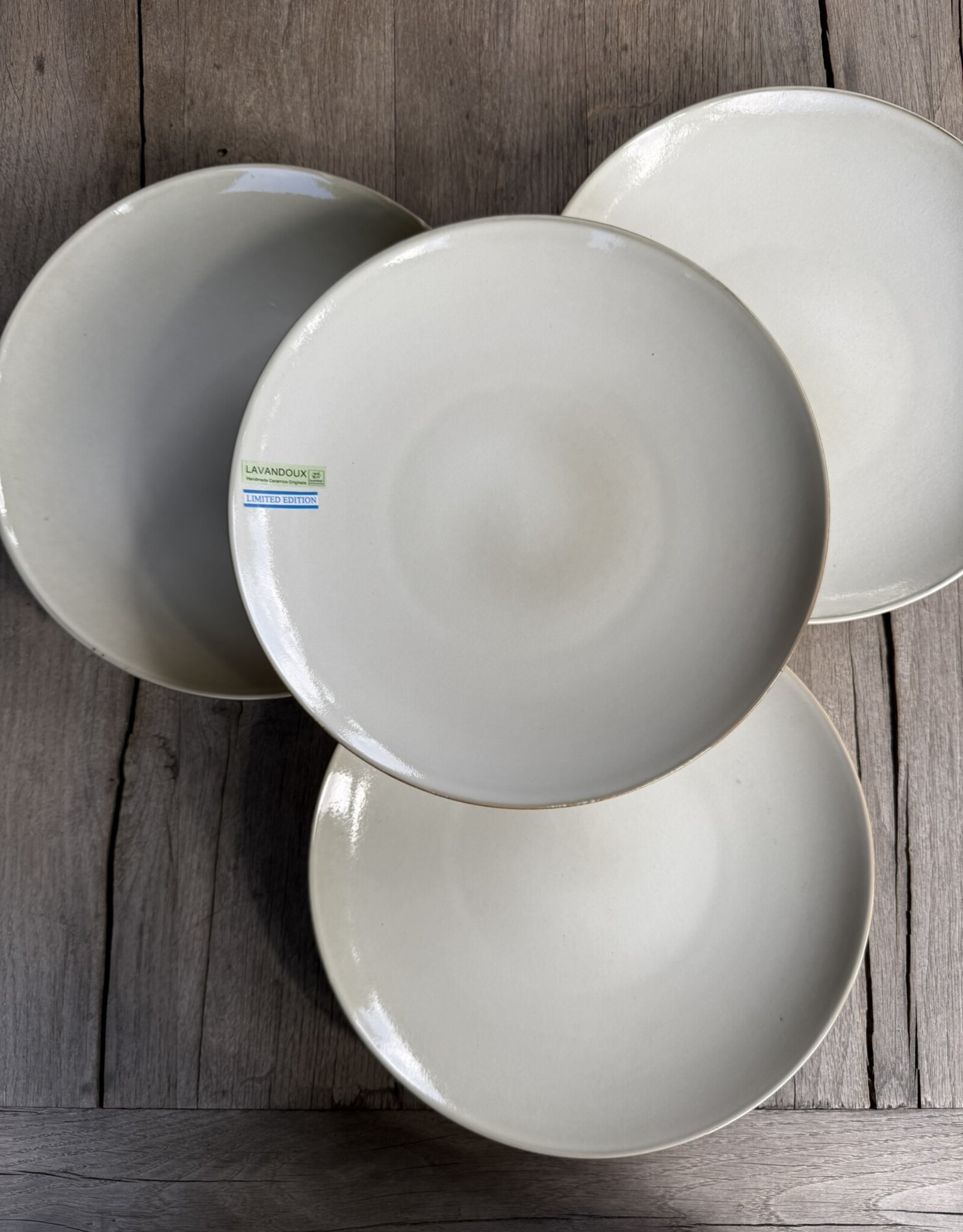 Lavandoux Dinerbord set - van 4 - ecru