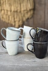 Mica decorations Koffie beker met oor Tabo - 6 stuks - mix