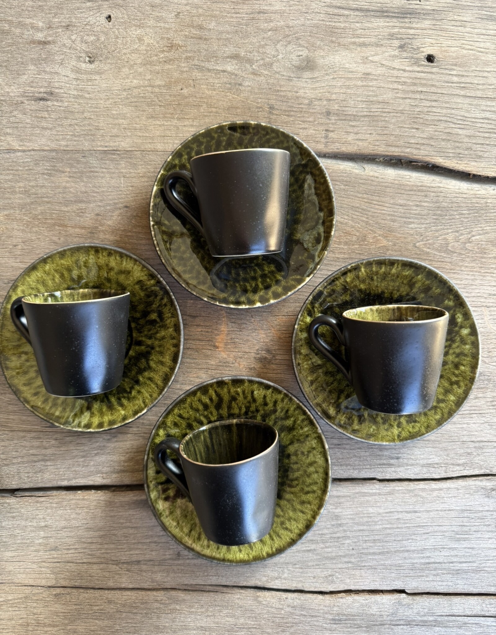 Costa Nova Espresso kop en schotel - set van 4