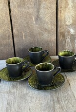 Costa Nova Espresso kop en schotel - set van 4