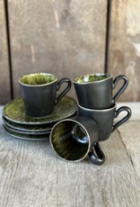Costa Nova Espresso kop en schotel - set van 4