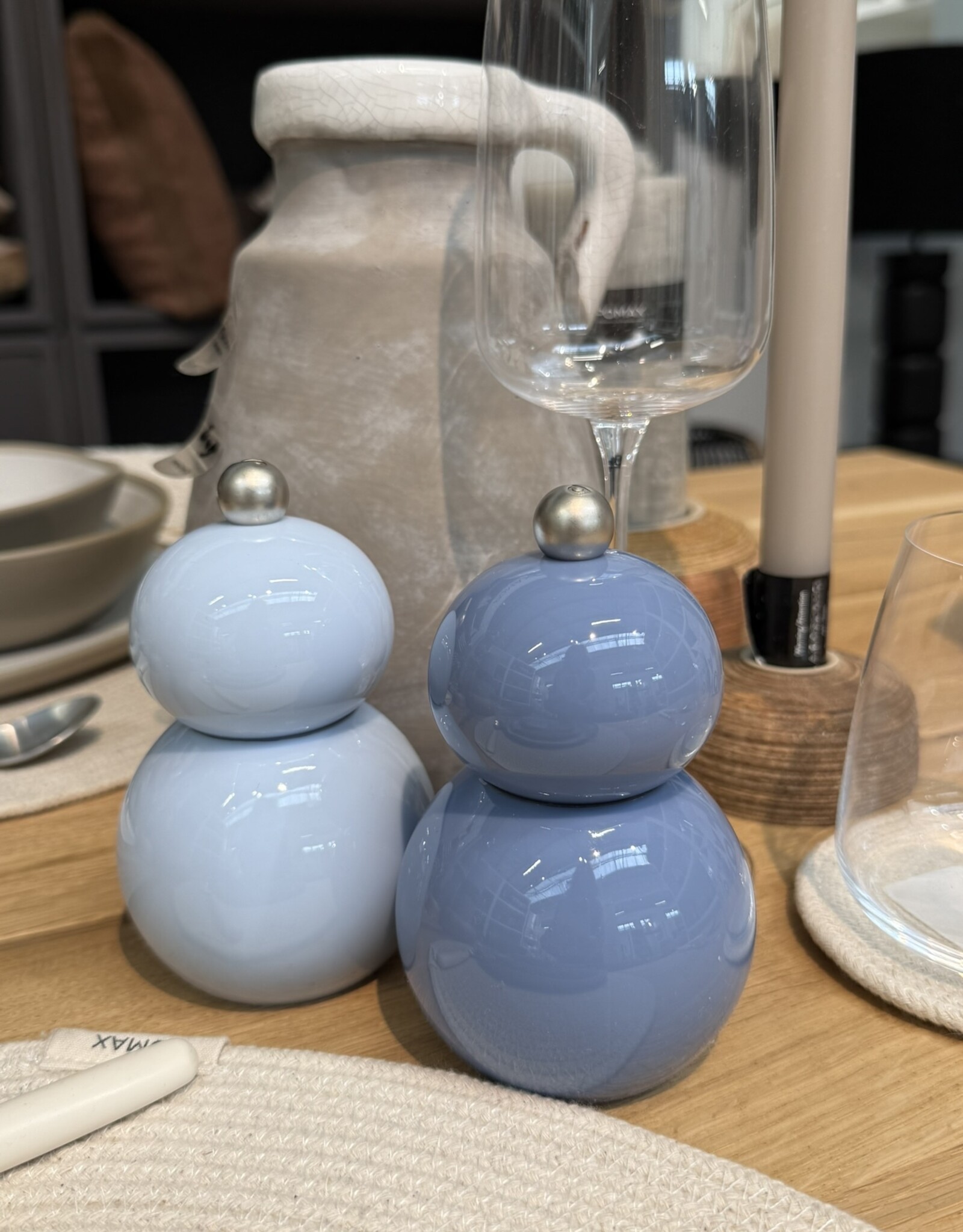 Fine Dining and Living Peper en zoutmolen - set - blauw