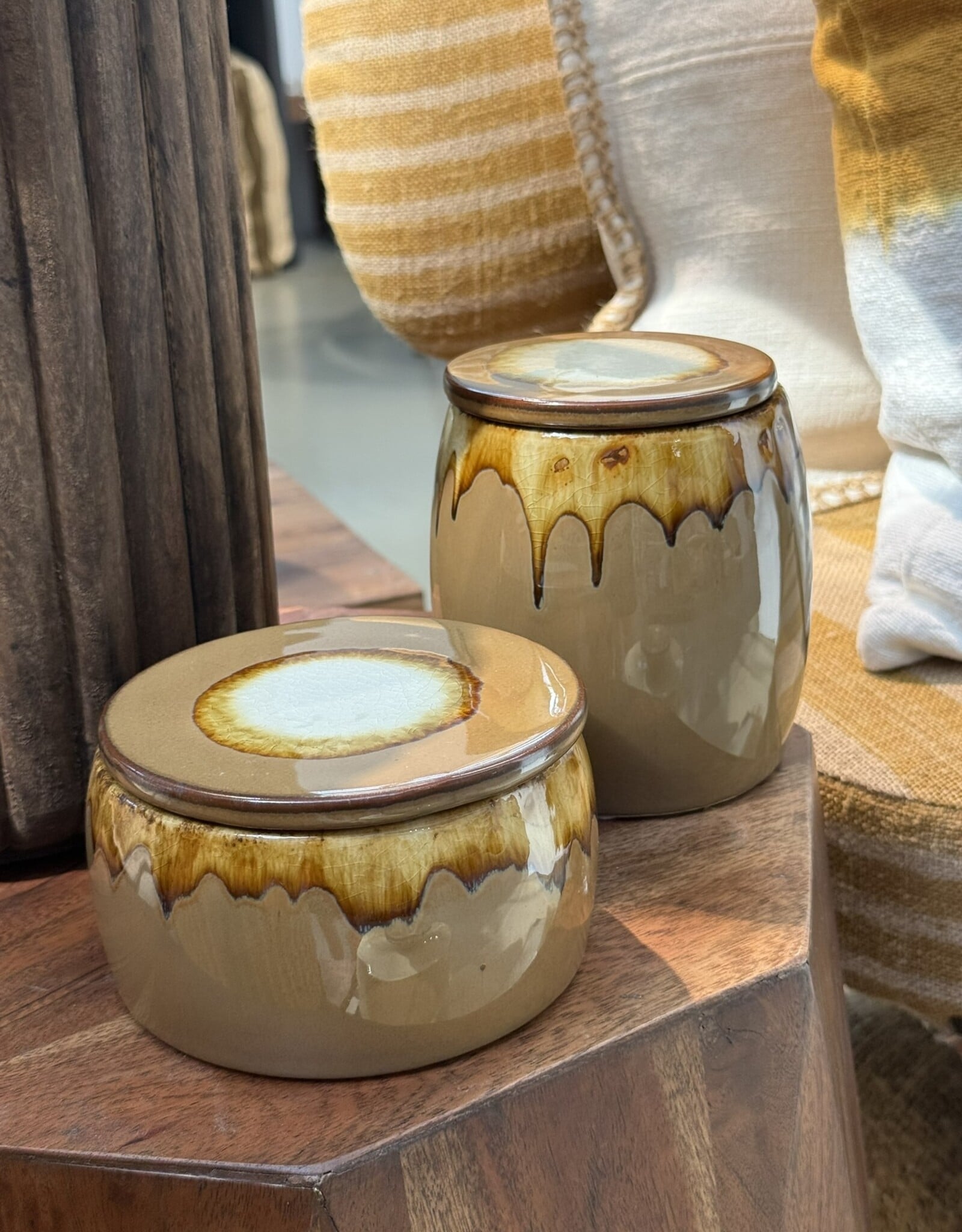 Pomax Pot met deksel 'Shiso' - set van 2