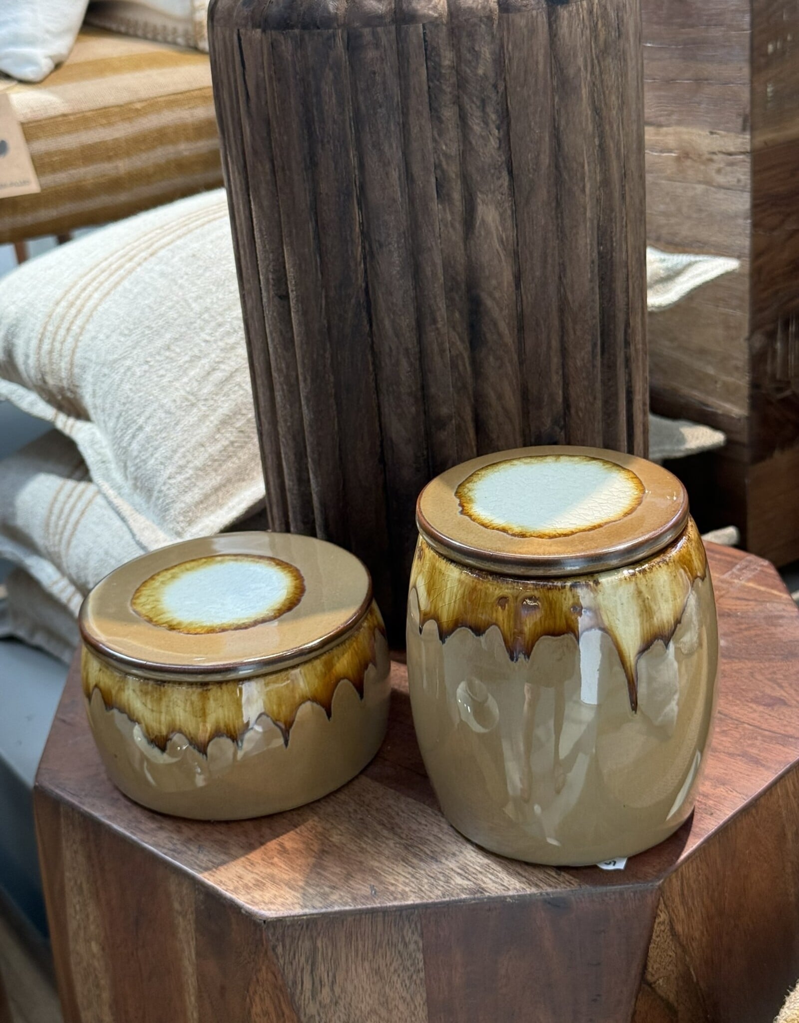 Pomax Pot met deksel 'Shiso' - set van 2