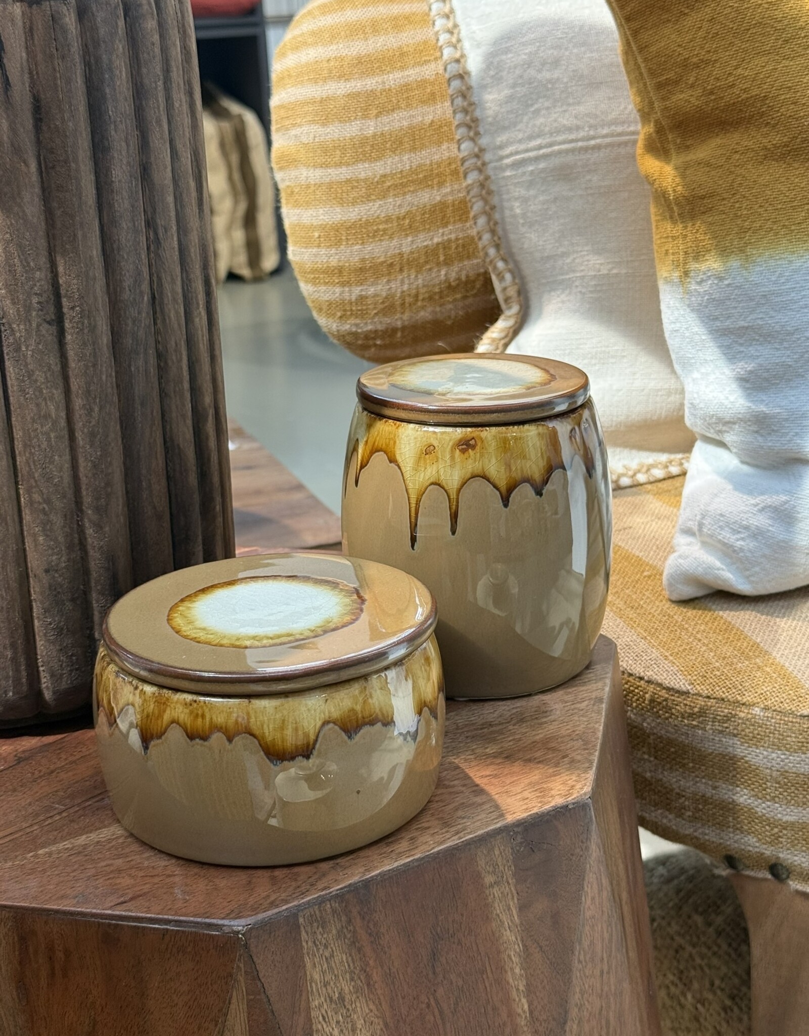 Pomax Pot met deksel 'Shiso' - set van 2