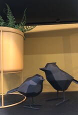 Present time Vogel origami  - zwart