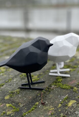 Present time Vogel origami  - zwart