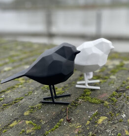Present time Vogel origami  - zwart