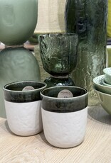 Pomax Koffiebeker Large - set van 4  - groen