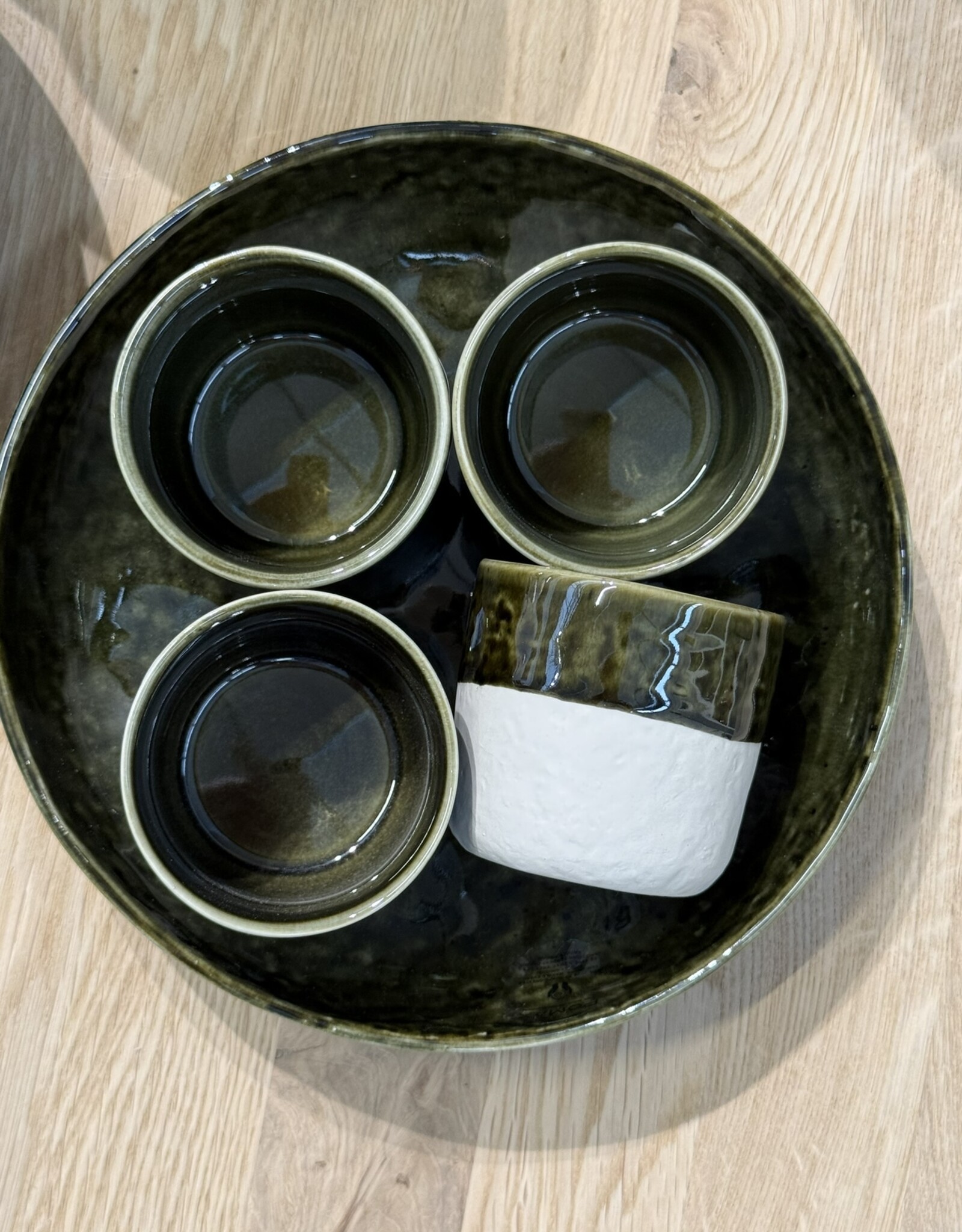 Pomax Koffiebeker small - set van 4  - groen