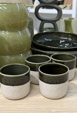 Pomax Koffiebeker small - set van 4  - groen