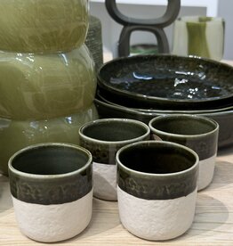 Pomax Koffiebeker  small - set van 4 - groen