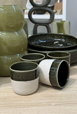 Pomax Koffiebeker small - set van 4  - groen
