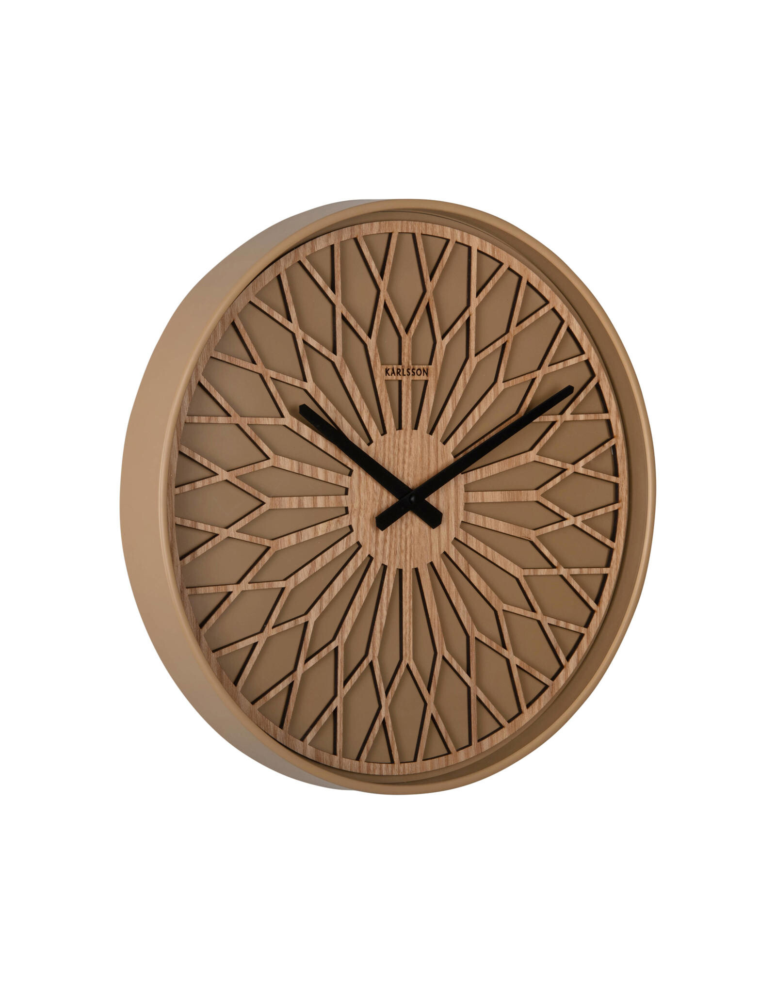 Karlsson  Wandklok Girasol mocha - bruin