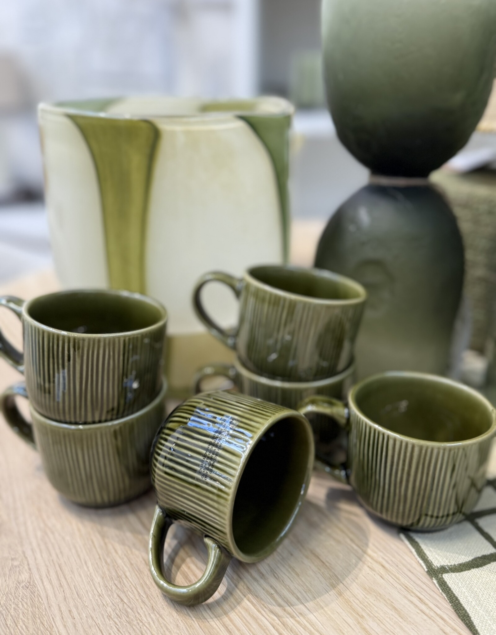 Mica decorations Koffiebeker Nusa - set van 6