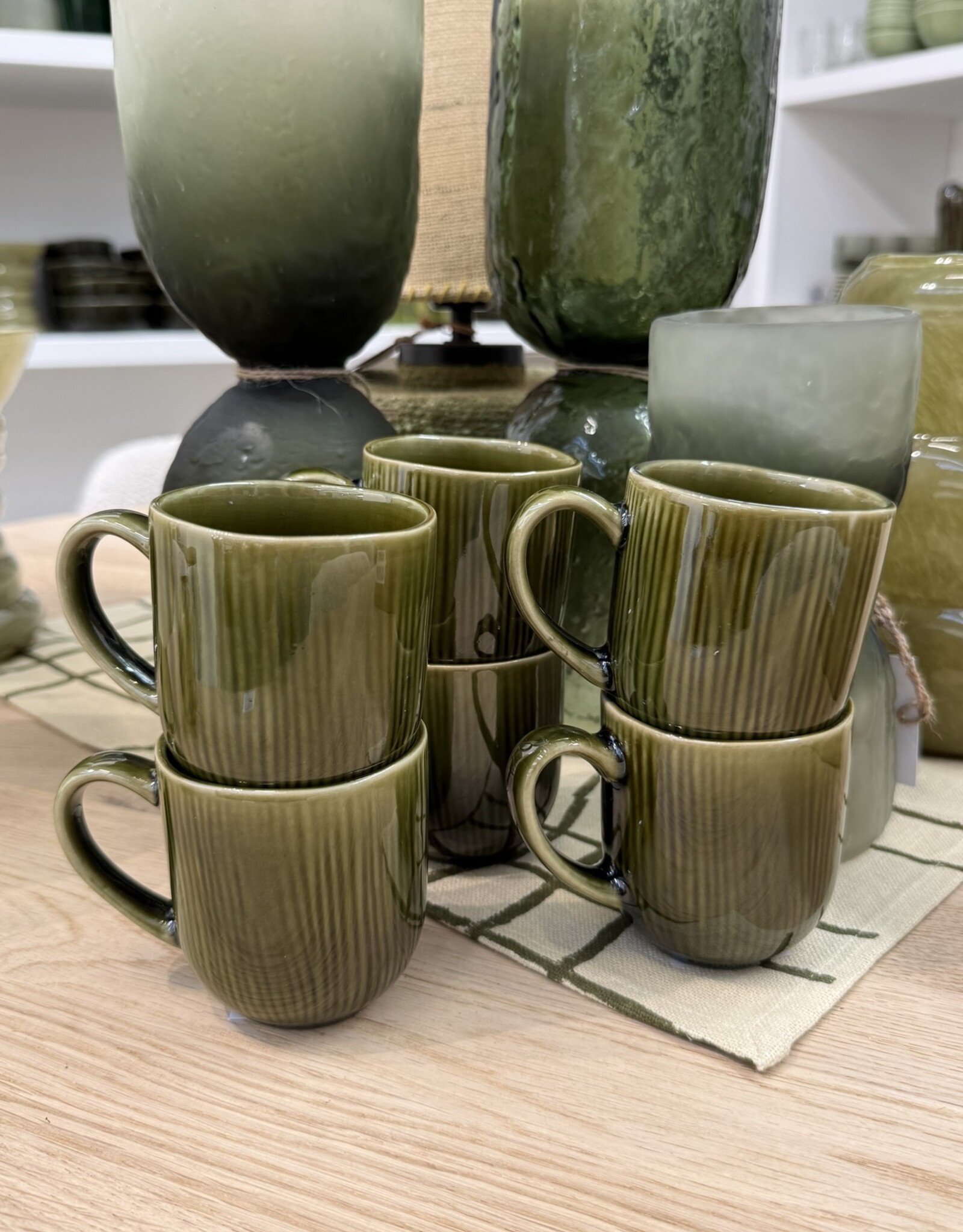 Mica decorations Koffiebeker Nusa - set van 6