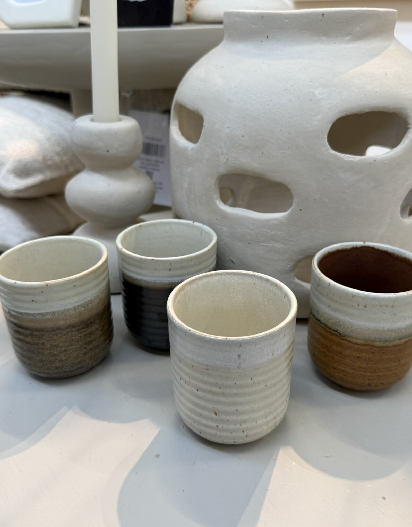 Mica decorations Koffiebeker Ethan  - set van 4