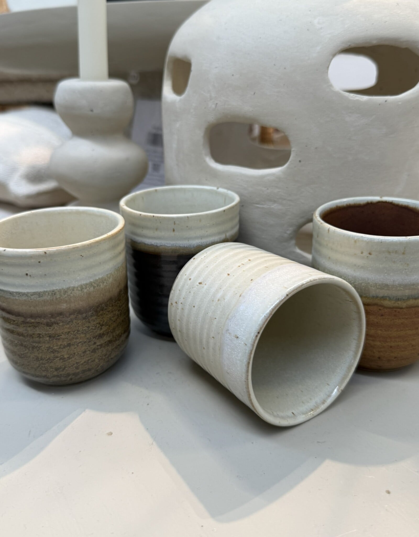 Mica decorations Koffiebeker Ethan  - set van 4