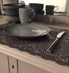Kersten Placemat grijs -  set van 4