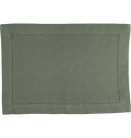 Linen & More Placemats set van 4   - armygroen