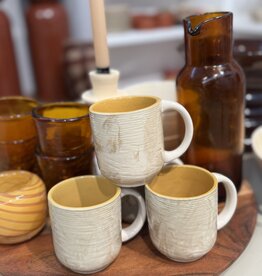 Expo Mok 'Amber' - met oor - set van 6