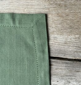Linen & More Placemats set van 4   - armygroen