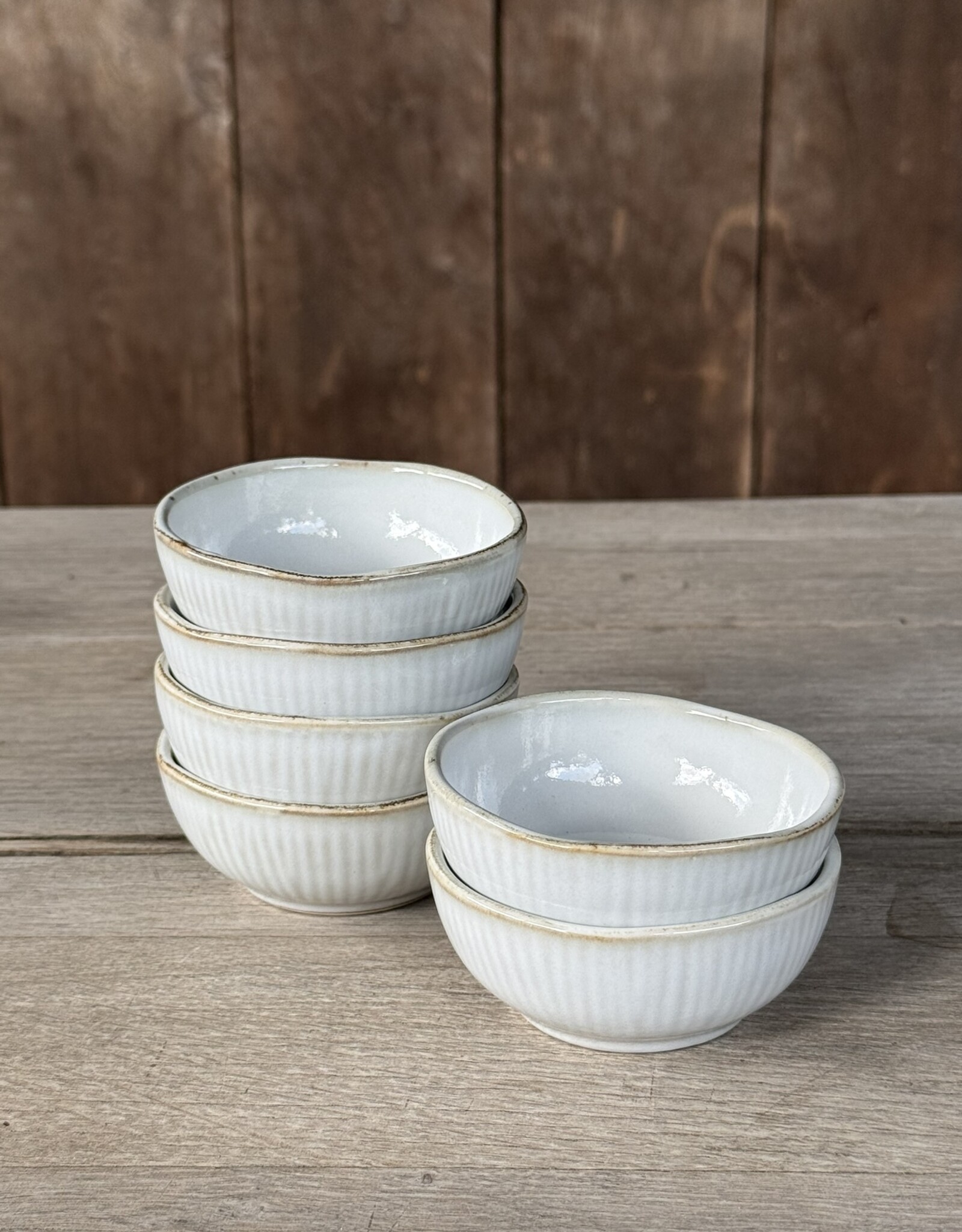 Mica decorations  Schaaltje Nusa - 8,5 cm  - set van 6