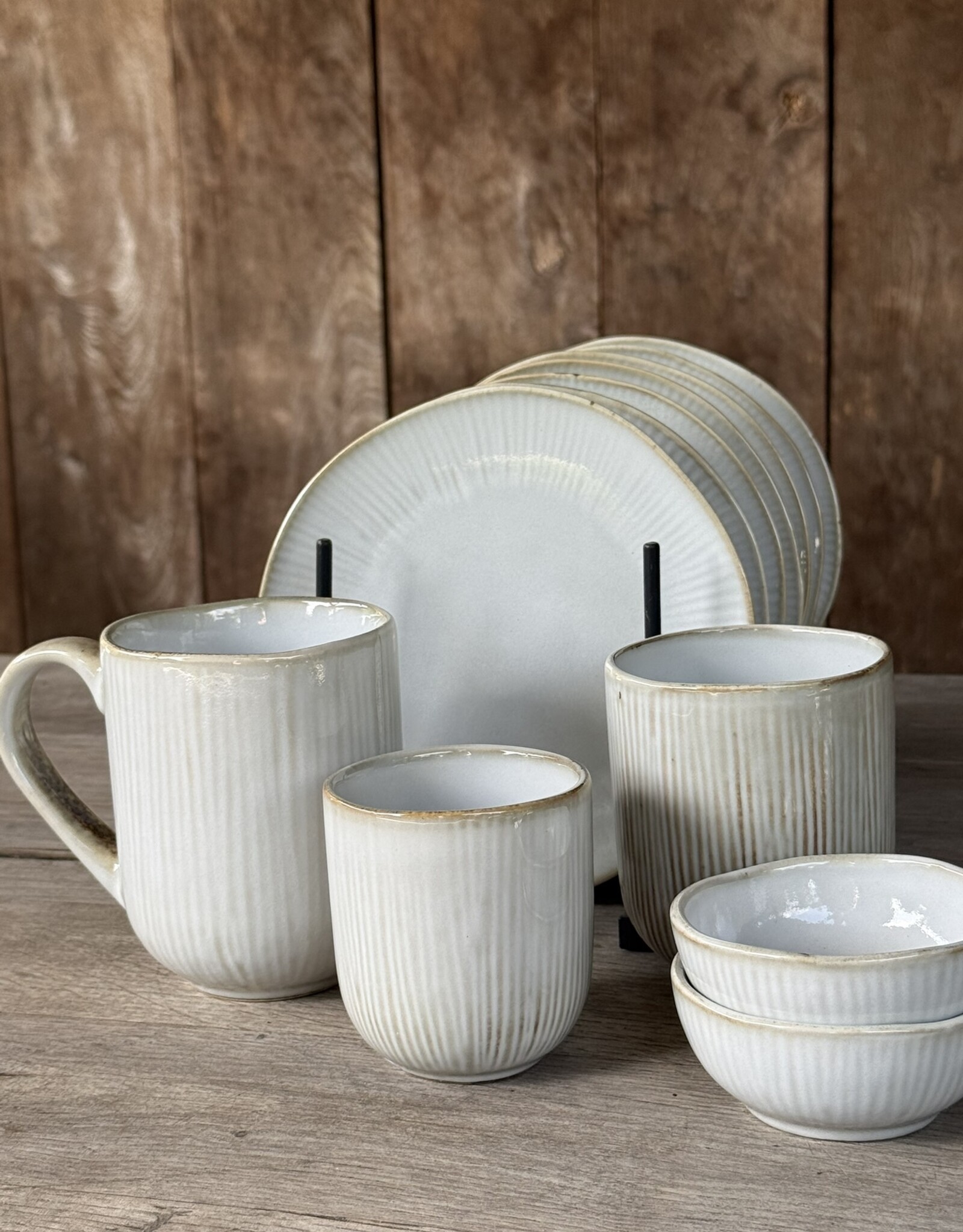 Mica decorations Mok met oor Nusa large - set van 6