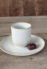 Mica decorations Koffiebeker Nusa off white- set van 6
