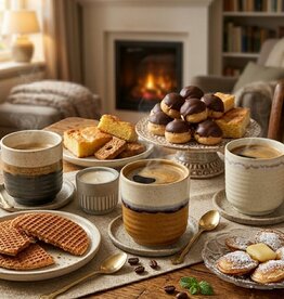 Mica decorations Koffiebeker Ethan  - set van 4
