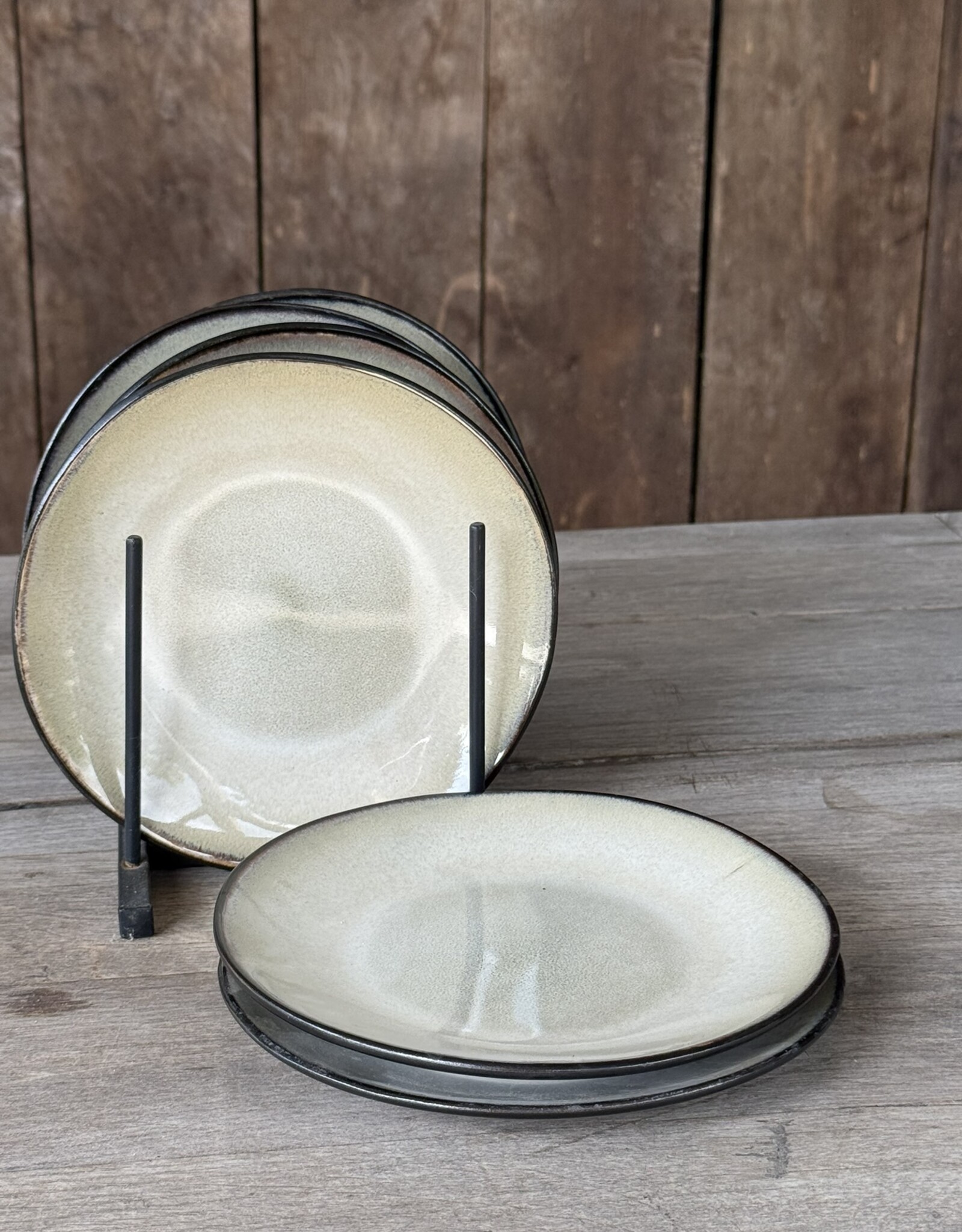 Lavandoux Gebaksbordjes - set van 8 - beige
