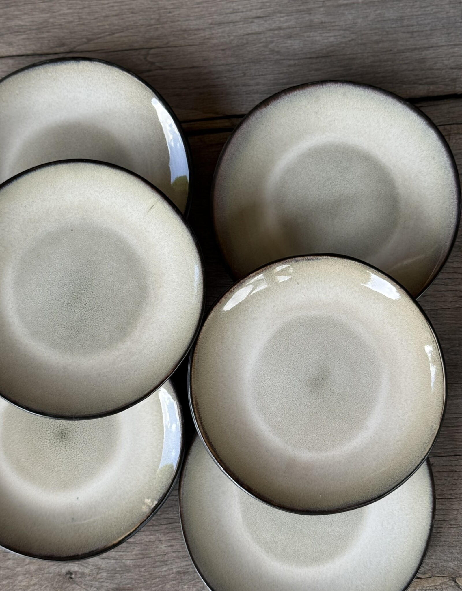 Lavandoux Gebaksbordjes - set van 8 - beige