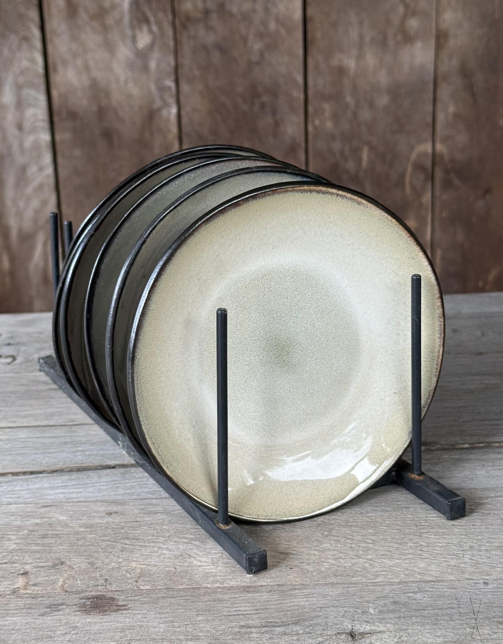Lavandoux Gebaksbordjes - set van 8 - beige